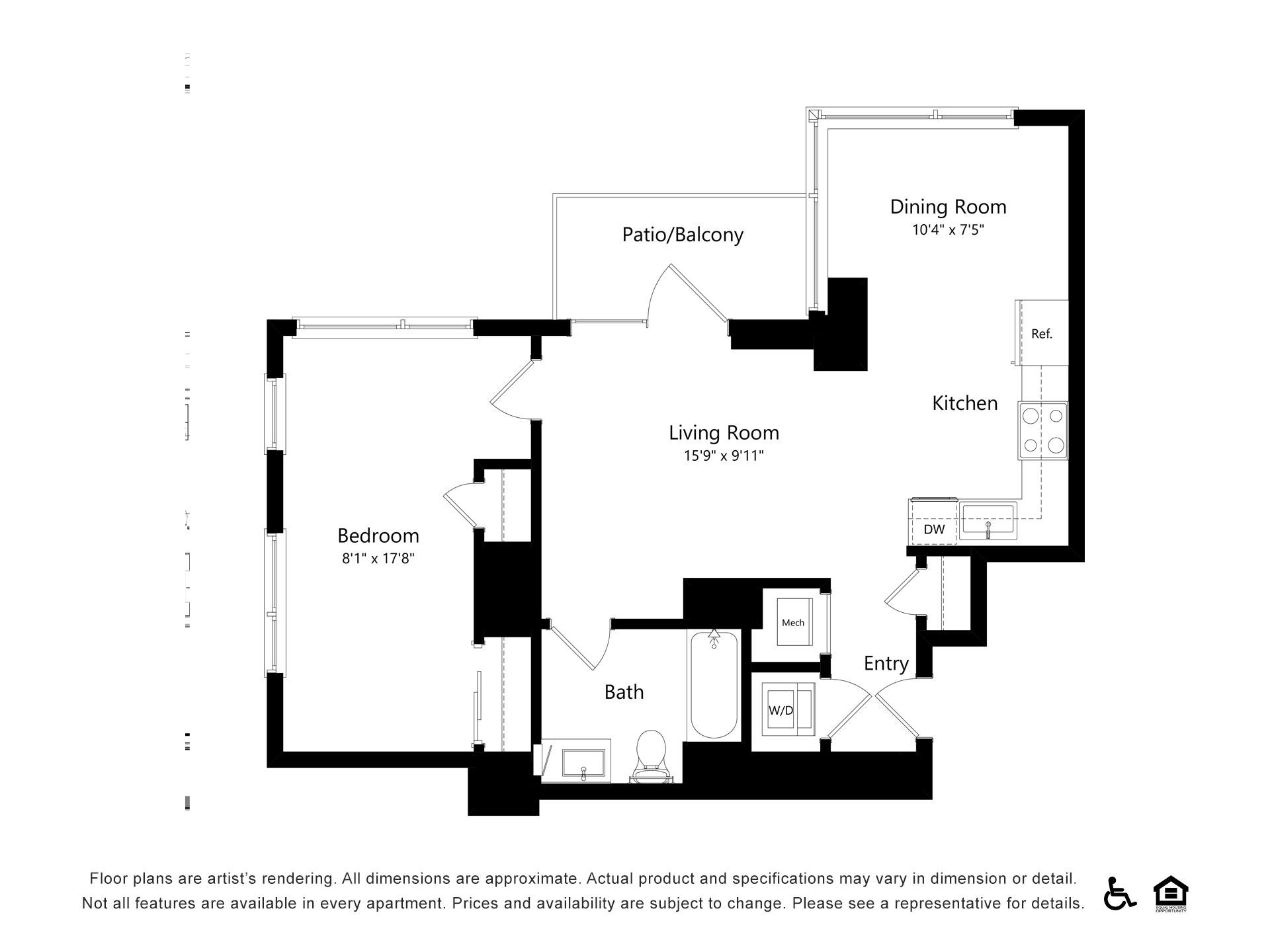 Floor plan layout diagram for A41